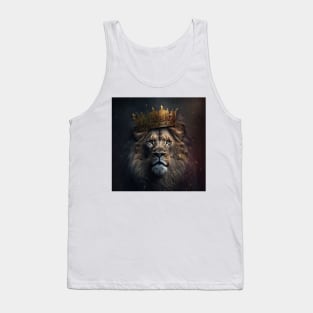 King Lion with crown Tank Top